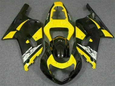 Jaune Noir Carénage GSXR 600 / 750 K1 K2 K3 2001-2003