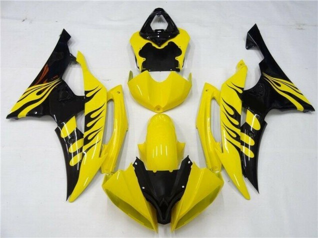 Jaune Noir Carénage R6 2008-2016 Jaune Noir Carénage R6 2008-2016