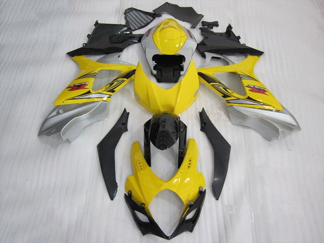 Jaune Noir Carénages GSXR 1000 K7 2007-2008 Jaune Noir Carénages GSXR 1000 K7 2007-2008