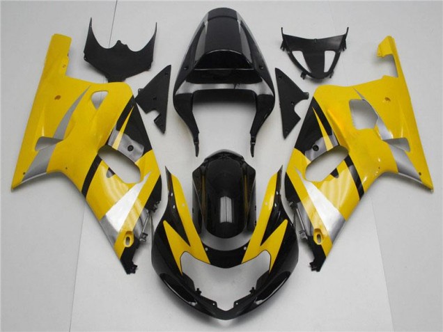 Jaune Noir Carénages GSXR 600 / 750 K1 K2 K3 2001-2003 Jaune Noir Carénages GSXR 600 / 750 K1 K2 K3 2001-2003