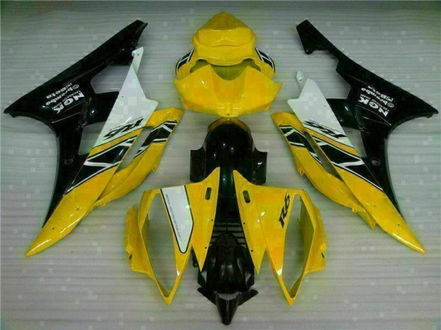 Jaune Noir Carénages R6 2006-2007 Jaune Noir Carénages R6 2006-2007