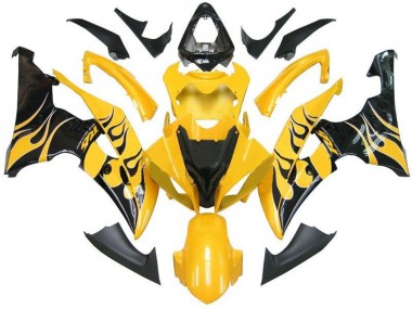 Jaune Noir Flamme R6 Carénage R6 2008-2016