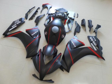 Matte Bladk avec Rouge Bande Carénage CBR 1000 RR 2012-2016