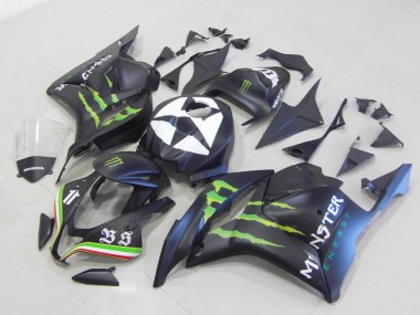 Monster Noir Mat Carénage CBR 600 RR 2009-2012