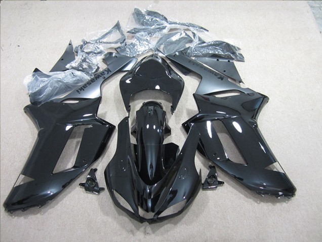 Noir Argent Carénage ZX6R 2007-2008 Noir Argent Carénage ZX6R 2007-2008