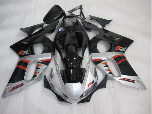 Noir Argent Carénages R6 1998-2002 Noir Argent Carénages R6 1998-2002