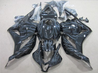 Noir Argent Flamme Carénages CBR 600 RR 2009-2012