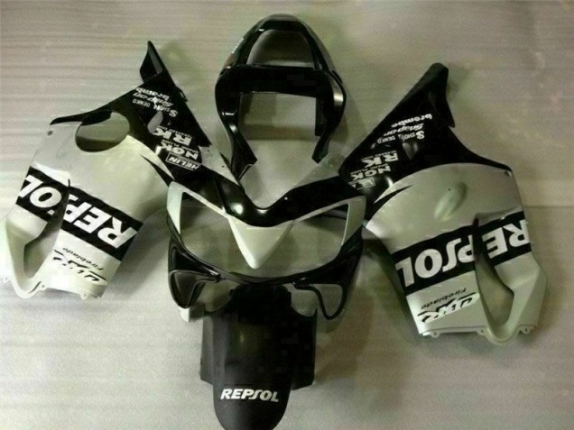 Noir Argent Repsol Carénage CBR 600 F4i 2001-2003 Noir Argent Repsol Carénage CBR 600 F4i 2001-2003