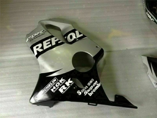 Noir Argent Repsol Carénage CBR 600 F4i 2001-2003 Noir Argent Repsol Carénage CBR 600 F4i 2001-2003