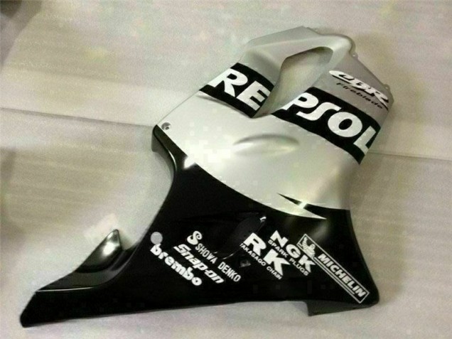 Noir Argent Repsol Carénage CBR 600 F4i 2001-2003 Noir Argent Repsol Carénage CBR 600 F4i 2001-2003
