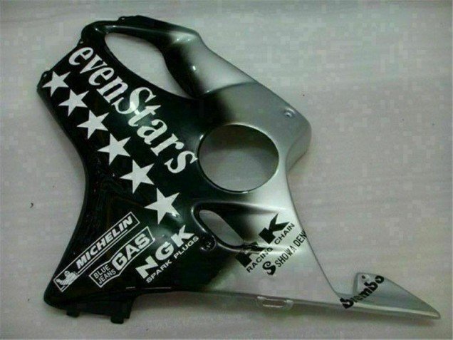 Noir Argent SevenStarss Carénage CBR 600 F4i 2001-2003 Noir Argent SevenStarss Carénage CBR 600 F4i 2001-2003