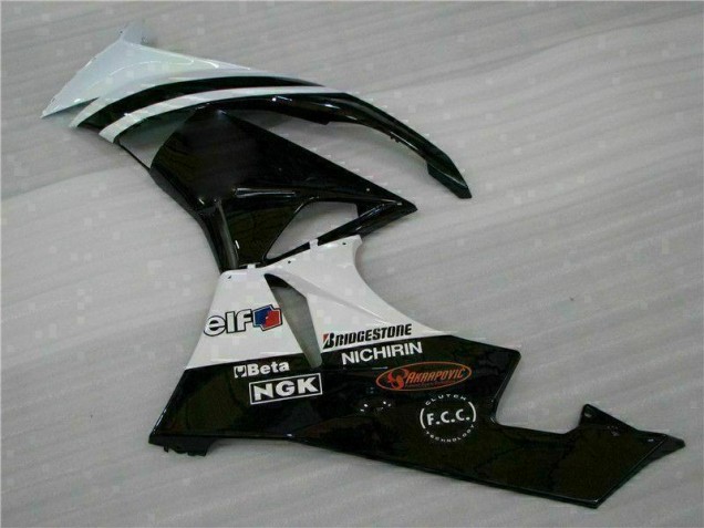 Noir Blanc 3M Touch4 Carénage ZX6R 2009-2012 Noir Blanc 3M Touch4 Carénage ZX6R 2009-2012