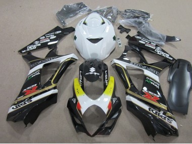 Noir Blanc Carénage GSXR 1000 K7 2007-2008