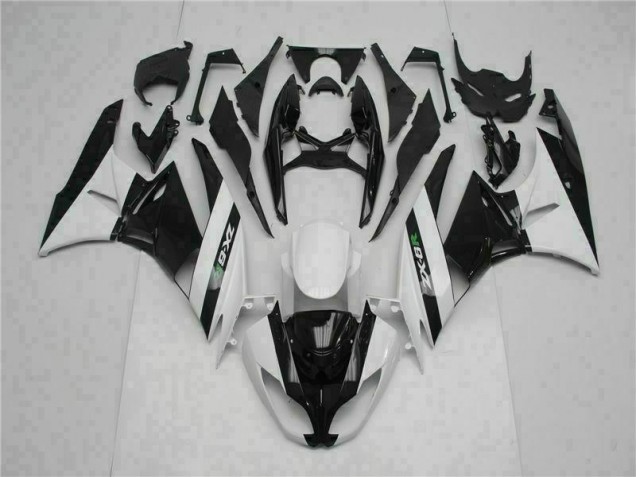 Noir Blanc Carénage ZX6R 2009-2012 Noir Blanc Carénage ZX6R 2009-2012