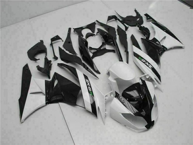 Noir Blanc Carénage ZX6R 2009-2012 Noir Blanc Carénage ZX6R 2009-2012
