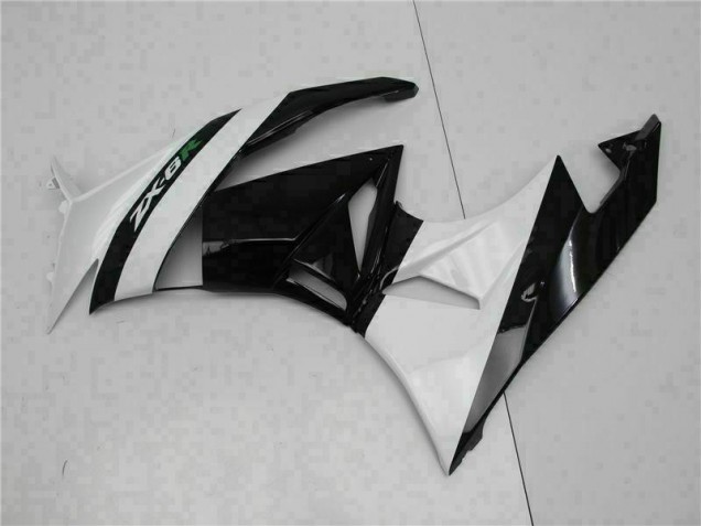 Noir Blanc Carénage ZX6R 2009-2012 Noir Blanc Carénage ZX6R 2009-2012