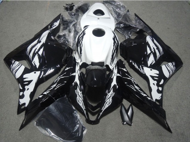 Noir Blanc Carénages CBR 600 RR 2009-2012 Noir Blanc Carénages CBR 600 RR 2009-2012