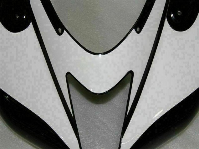 Noir Blanc Carénages ZX6R 2007-2008 Noir Blanc Carénages ZX6R 2007-2008