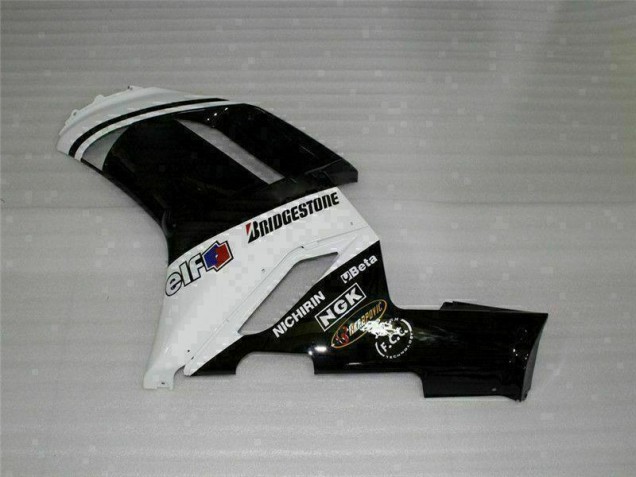 Noir Blanc Carénages ZX6R 2007-2008 Noir Blanc Carénages ZX6R 2007-2008