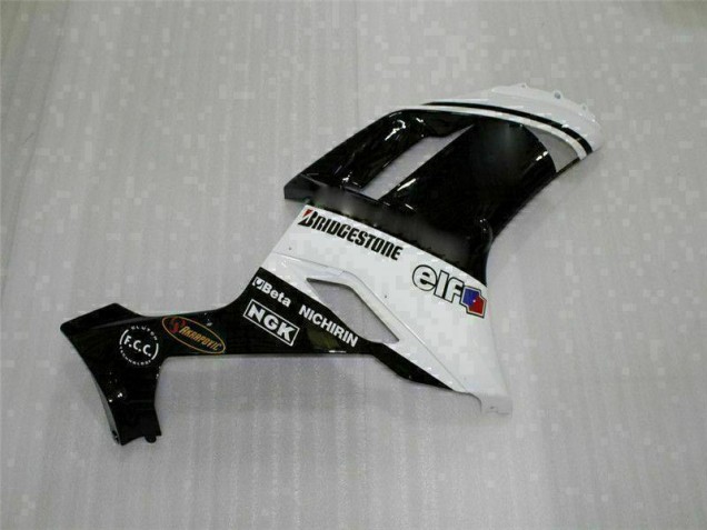 Noir Blanc Carénages ZX6R 2007-2008 Noir Blanc Carénages ZX6R 2007-2008