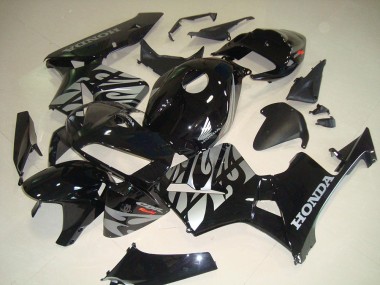 Noir Blanc Flamme Carénage CBR 600 RR 2005-2006