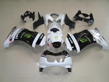Noir Blanc Monster Carénage ZX 250R 2008-2012