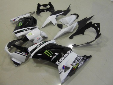 Noir Blanc Monster Carénages ZX 250R 2008-2012
