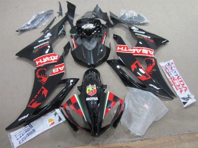 Noir Blanc Motul Carénage R6 2008-2016 Noir Blanc Motul Carénage R6 2008-2016