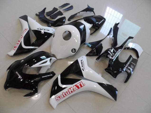 Noir Blanc Satuhati Carénage CBR 1000 RR 2008-2011 Noir Blanc Satuhati Carénage CBR 1000 RR 2008-2011