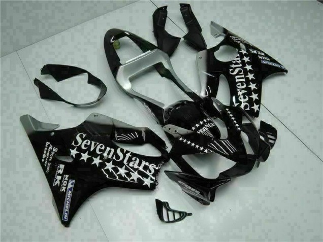 Noir Blanc SevenStarss Carénage CBR 600 F4i 2001-2003 Noir Blanc SevenStarss Carénage CBR 600 F4i 2001-2003