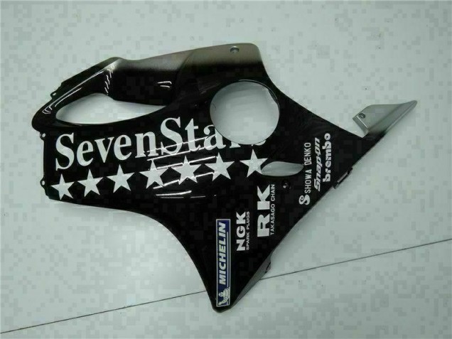 Noir Blanc SevenStarss Carénage CBR 600 F4i 2001-2003 Noir Blanc SevenStarss Carénage CBR 600 F4i 2001-2003