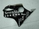 Noir Blanc SevenStarss Carénage CBR 600 F4i 2001-2003 Noir Blanc SevenStarss Carénage CBR 600 F4i 2001-2003