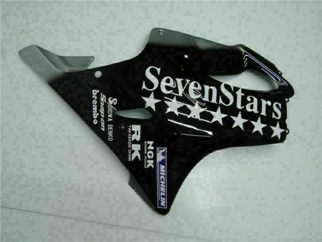 Noir Blanc SevenStarss Carénage CBR 600 F4i 2001-2003 Noir Blanc SevenStarss Carénage CBR 600 F4i 2001-2003