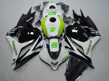 Noir Blanc Vert Hannspree Carénage CBR 600 RR 2009-2012