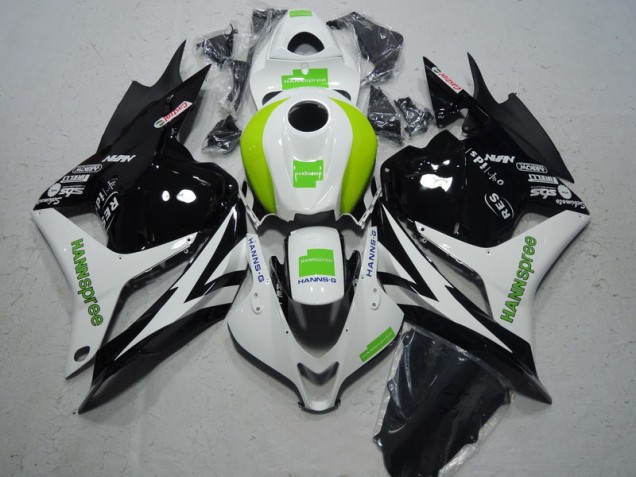 Noir Blanc Vert Hannspree Carénage CBR 600 RR 2009-2012 Noir Blanc Vert Hannspree Carénage CBR 600 RR 2009-2012