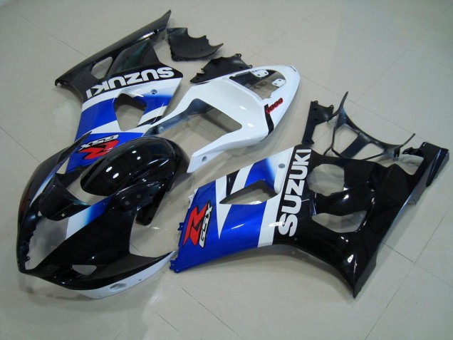 Noir Bleu Blanc Carénage GSXR 1000 K3 2003-2004 Noir Bleu Blanc Carénage GSXR 1000 K3 2003-2004