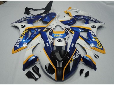 Noir Bleu Blanc GoldBet Carénage S1000RR 2009-2014