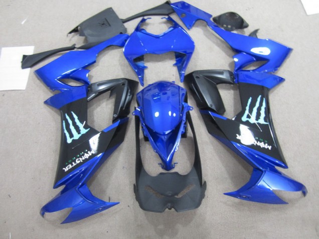 Noir Bleu Monster Carénage ZX10R 2008-2010 Noir Bleu Monster Carénage ZX10R 2008-2010