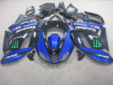 Noir Bleu Monster Carénage ZX6R 2007-2008