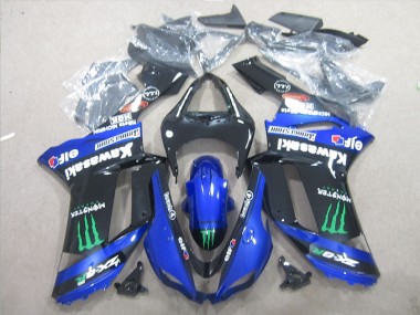 Noir Bleu Vert Monster Carénage ZX6R 2007-2008