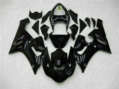 Noir Brillant Carénages ZX6R 2005-2006