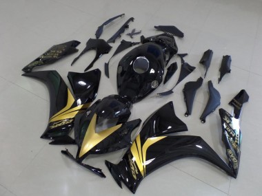 Noir Brillant Or Décalque Carénage CBR 1000 RR 2012-2016