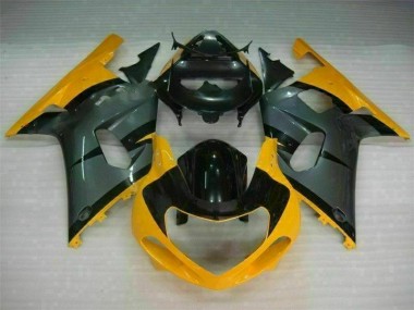 Noir Jaune Carénage GSXR 600 / 750 K1 K2 K3 2001-2003