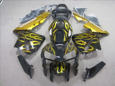 Noir Jaune Flamme Carénage CBR 600 RR 2005-2006