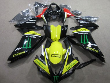 Noir Jaune Motul Leovince Carénage R1 2007-2008