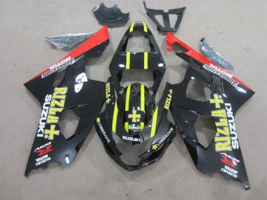 Noir Jaune Rizla Carénages GSXR 600 K4 2004-2005