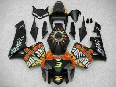 Noir Kit Carénages & Plastique CBR 600 RR 2005-2006