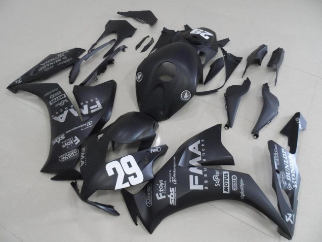 Noir Mat Gris Décalque 29 Carénage CBR 1000 RR 2012-2016 Noir Mat Gris Décalque 29 Carénage CBR 1000 RR 2012-2016