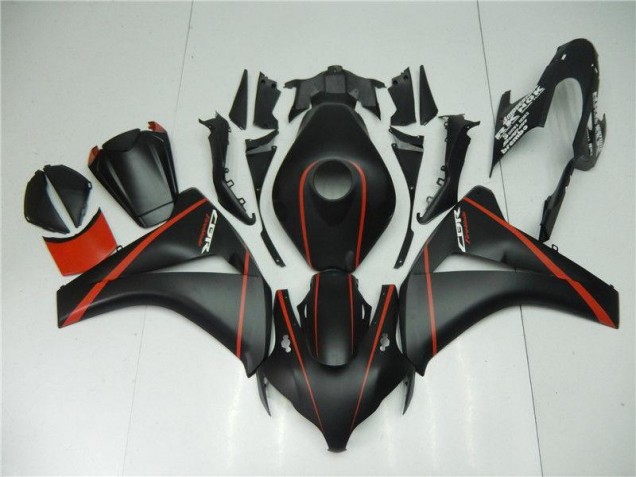 Noir Mat Rouge Carénage CBR 1000 RR 2008-2011 Noir Mat Rouge Carénage CBR 1000 RR 2008-2011