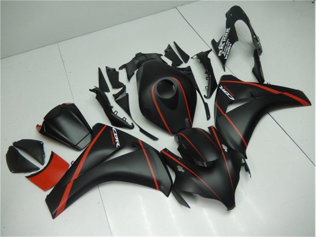 Noir Mat Rouge Carénage CBR 1000 RR 2008-2011 Noir Mat Rouge Carénage CBR 1000 RR 2008-2011